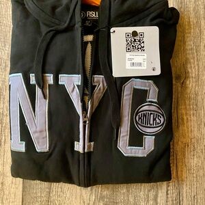 EXCLUSIVE Black NYC Hoodie with Knicks Logo